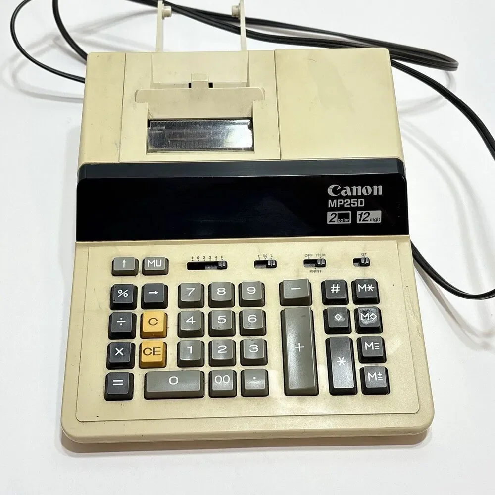 Canon MP25D Desktop Calculator XL Display 12 Digital - Tested Working